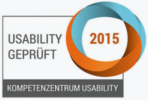 Logo Usability Geprüft 2015